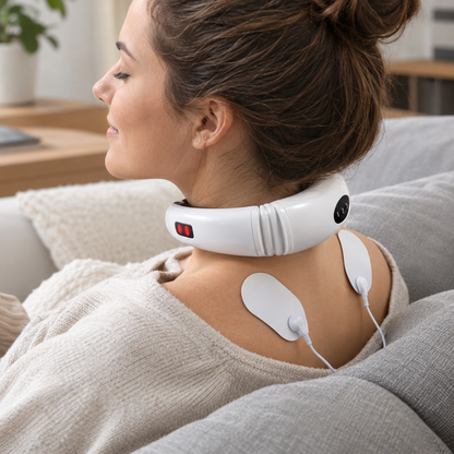 Masajeador de Cuello y Espalda con Electroestimulación