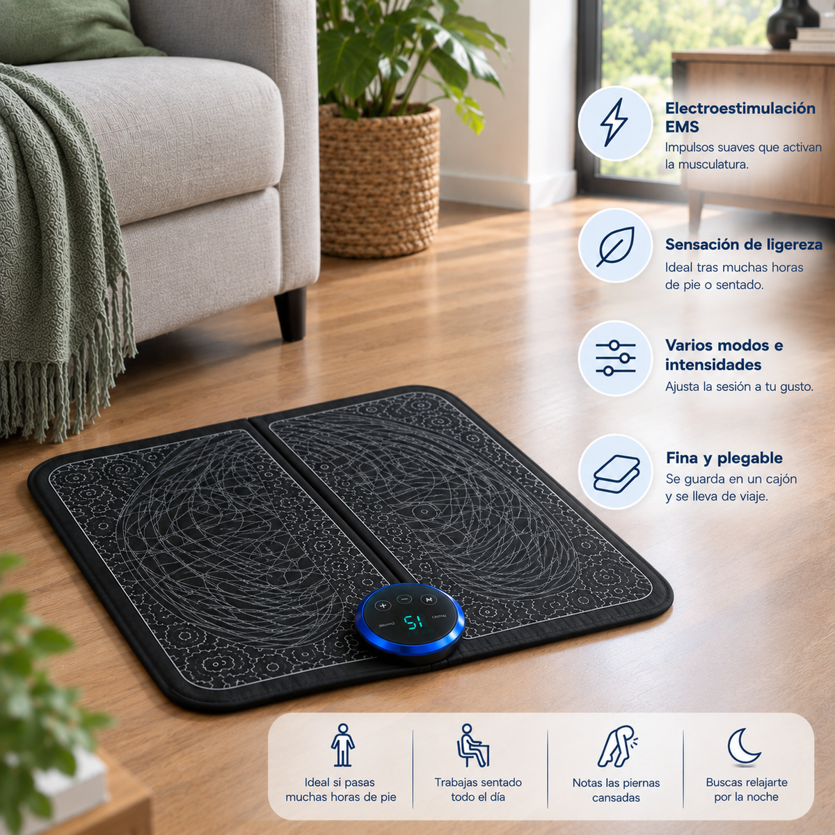Masajeador de Pies con Electroestimulación